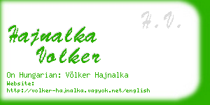 hajnalka volker business card
