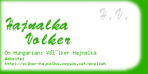 hajnalka volker business card